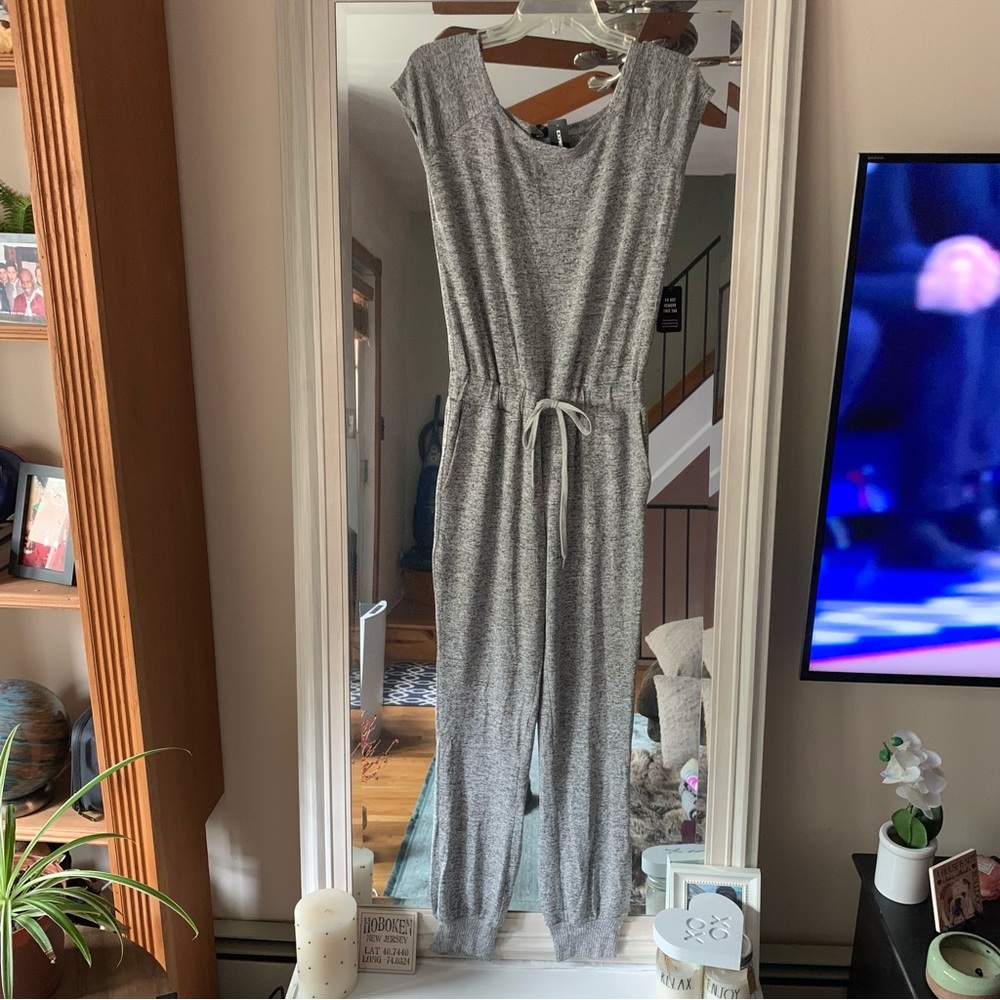 NWT! Express Cinch Waist Jogger Jumpsuit - Picture 2 of 8